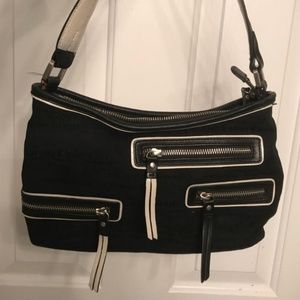 Black and white Calvin Klein purse